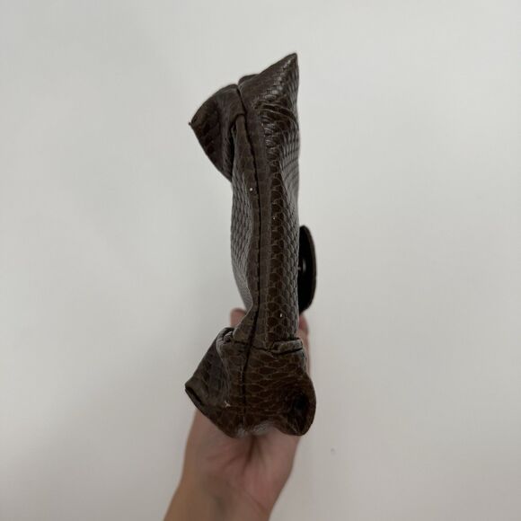 Vintage Brown Structured Top Handle Small Purse - Picture 5 of 7